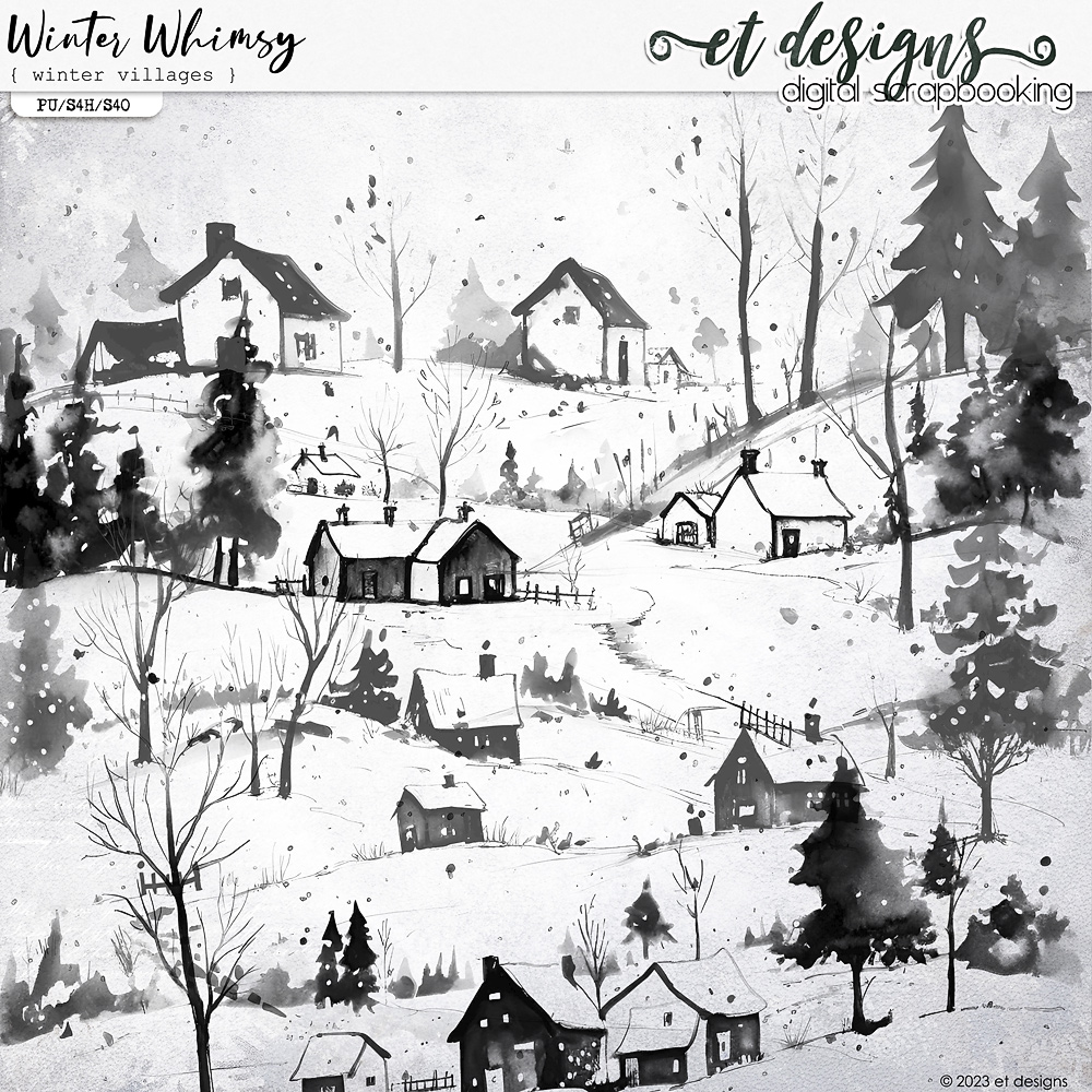 Winter Whimsy Villages by et designs