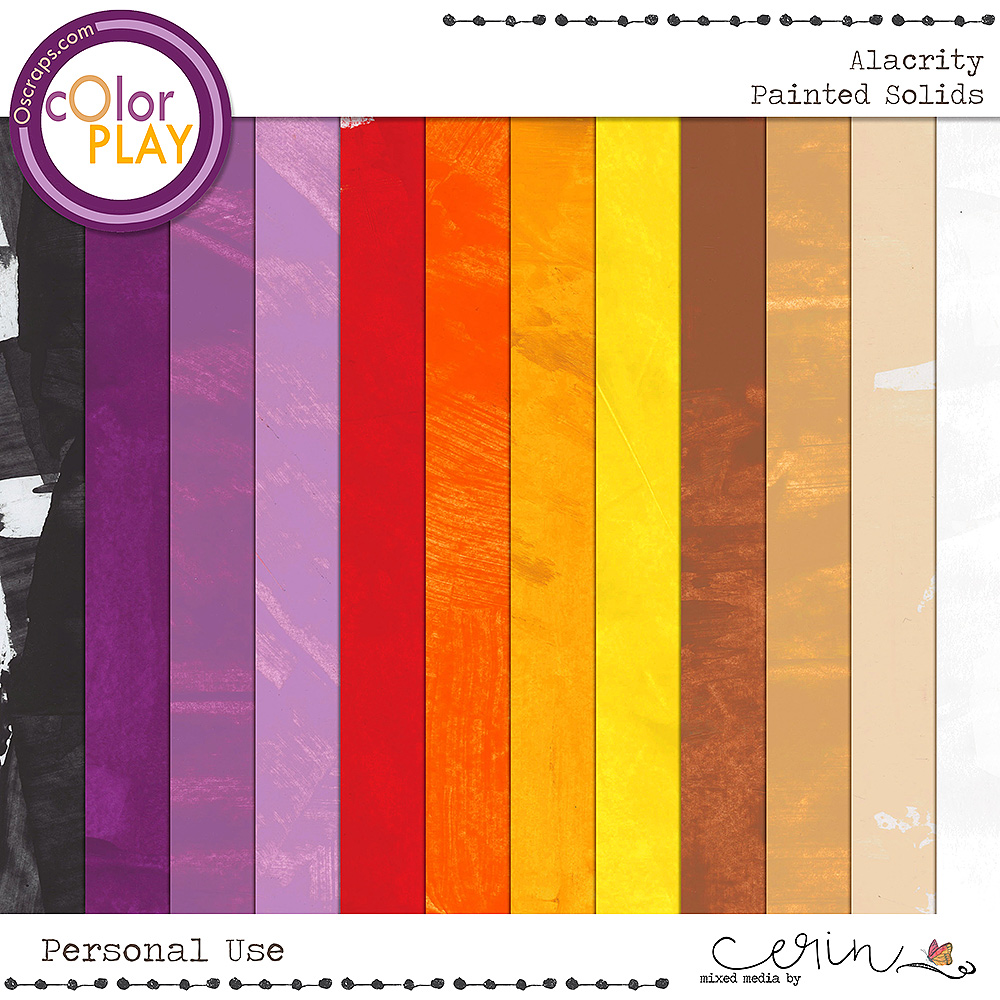 Alacrity {Painted Solids} by Mixed Media by Erin