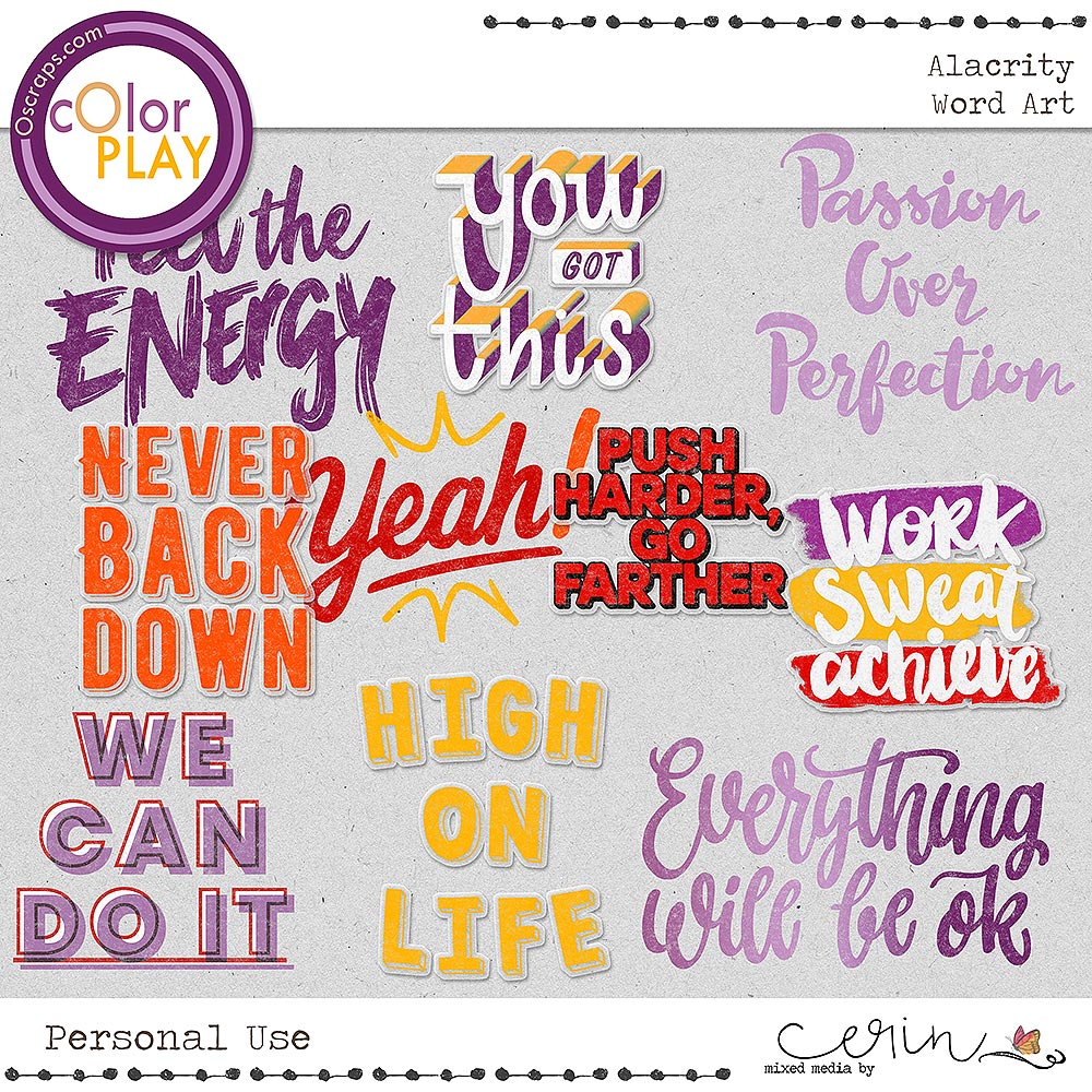 Alacrity {Word Art} by Mixed Media by Erin