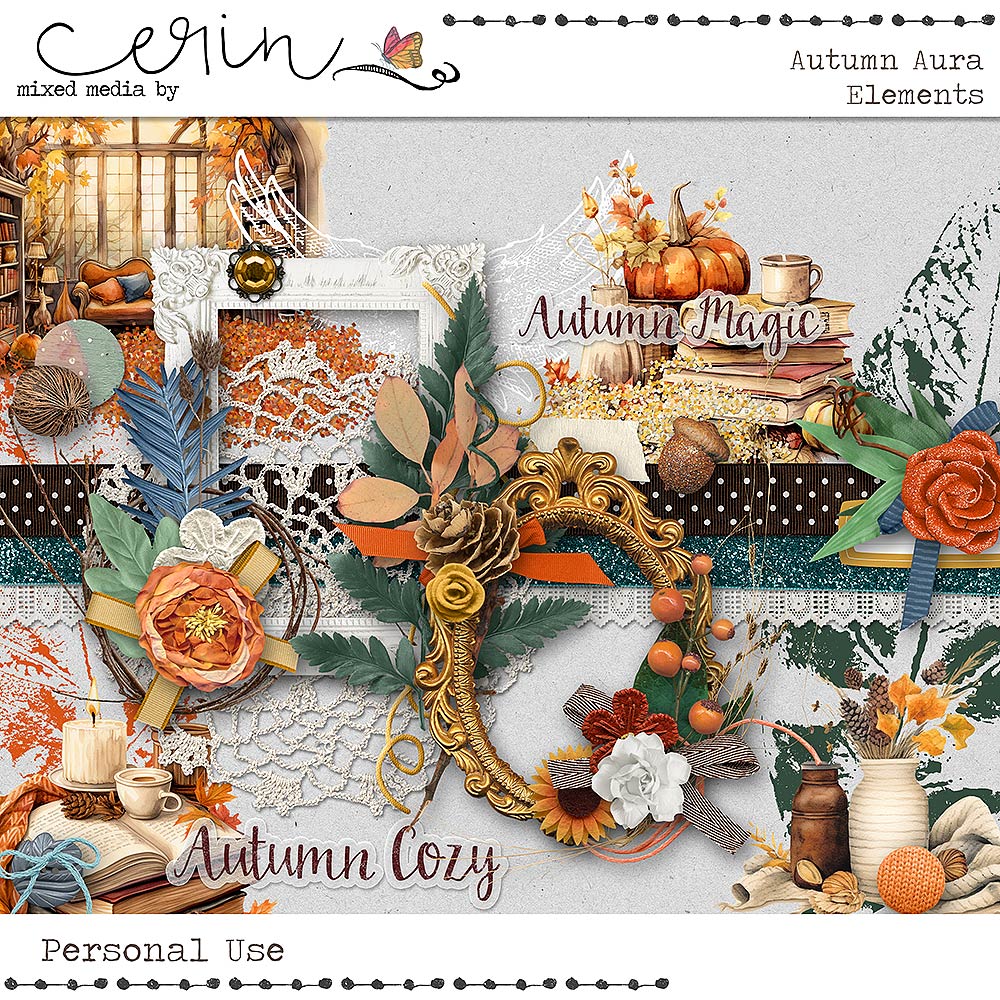 Autumn Aura: {Elements} by Mixed Media by Erin