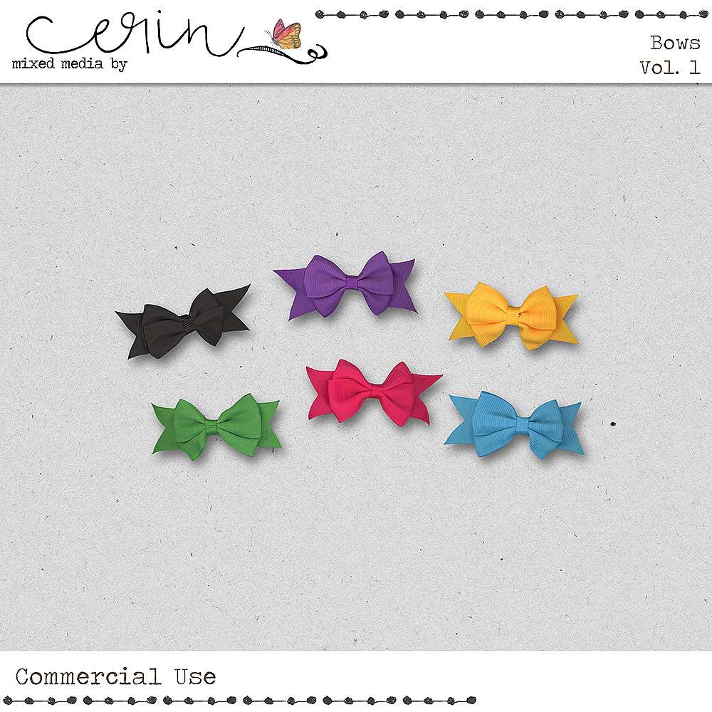 Bows Vol 1 (CU) by Mixed Media by Erin