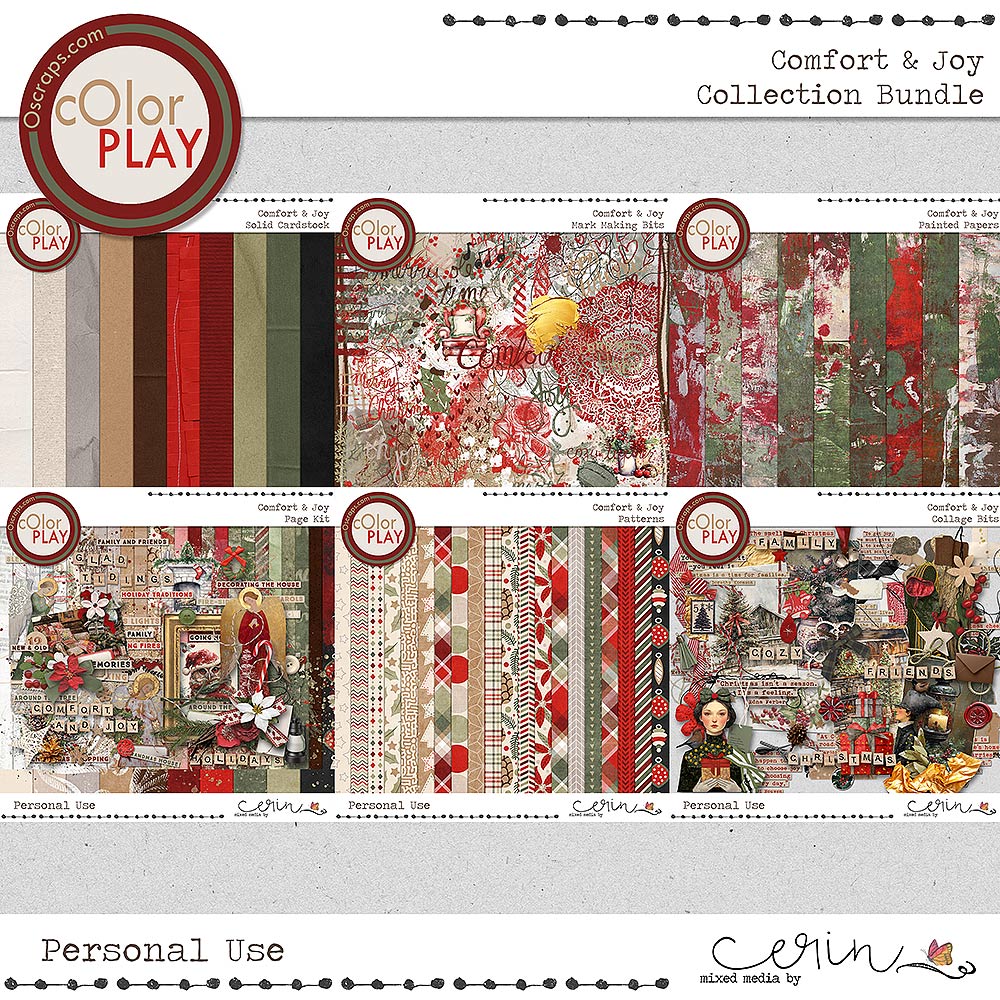 Comfort & Joy {Collection Bundle} by Mixed Media by Erin