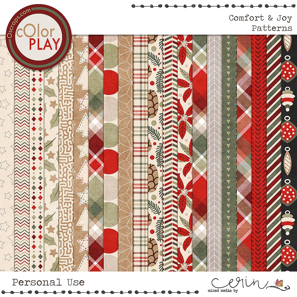 Comfort & Joy {Patterns} by Mixed Media by Erin