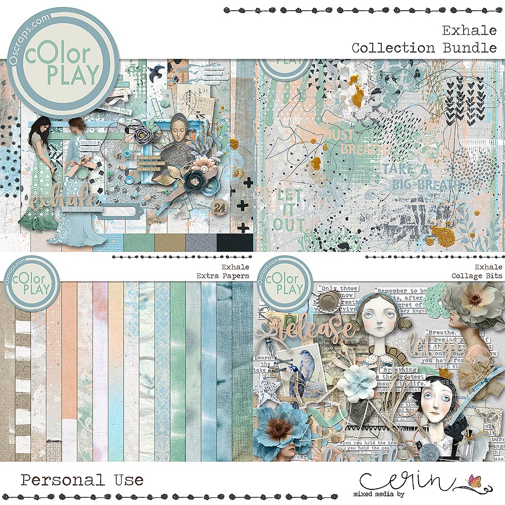 Exhale {Collection Bundle} by Mixed Media by Erin