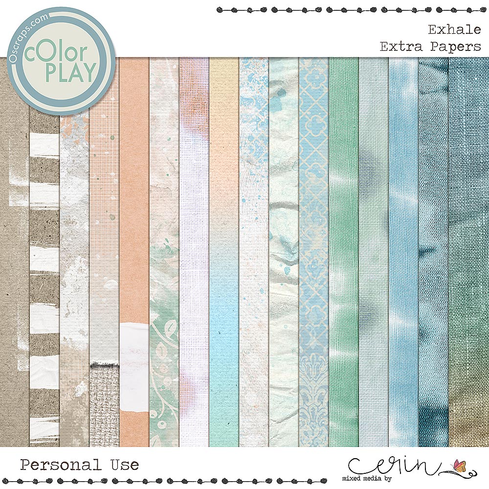 Exhale {Extra Papers} by Mixed Media by Erin