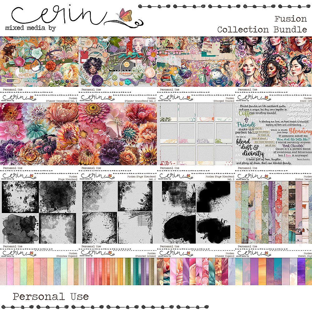 Fusion {Collection Bundle} by Mixed Media by Erin