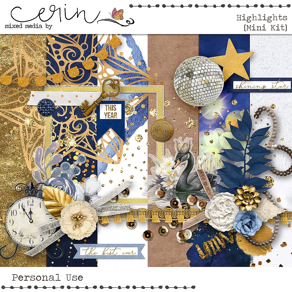 Highlights {Mini Kit} by Mixed Media by Erin