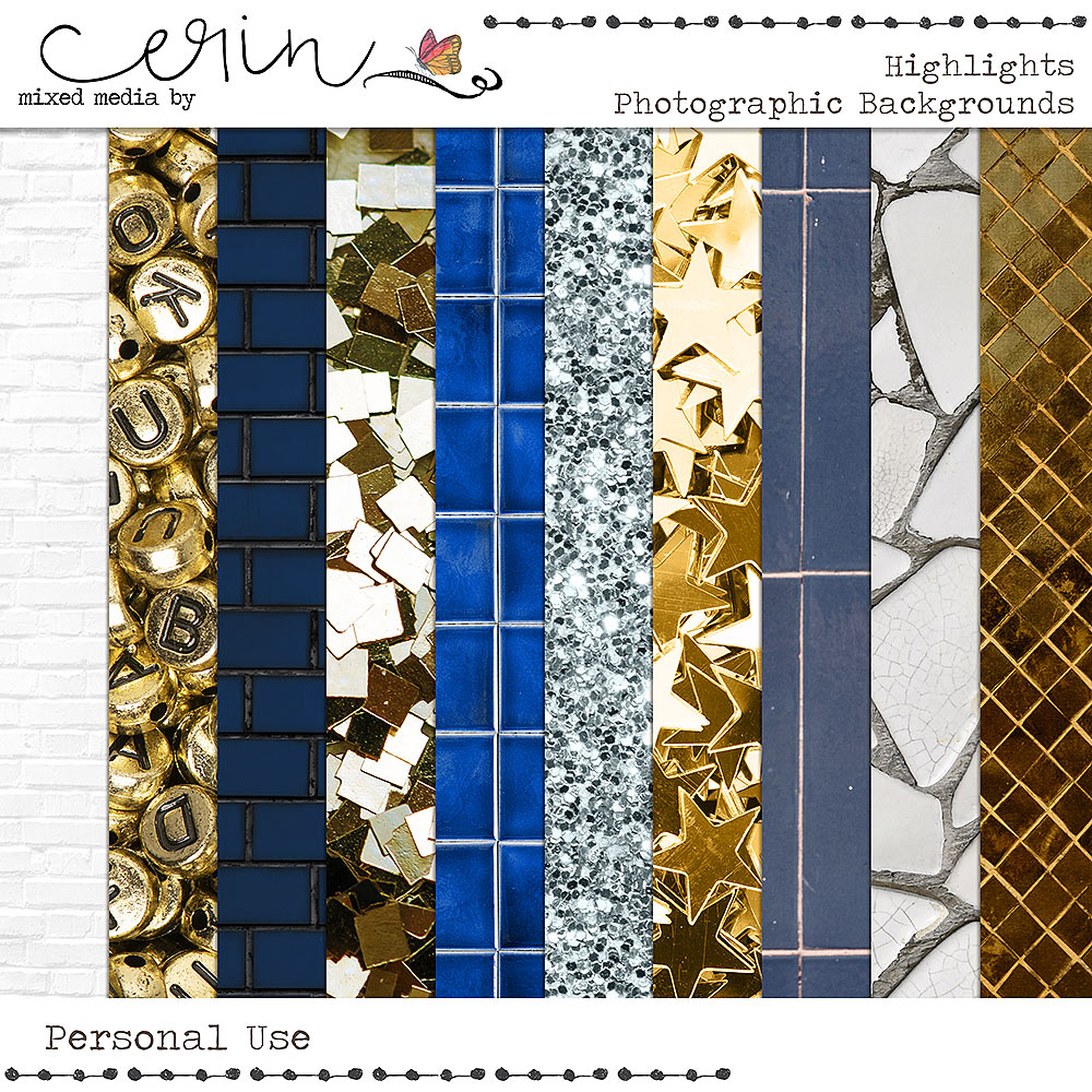 Highlights {Backgrounds} by Mixed Media by Erin