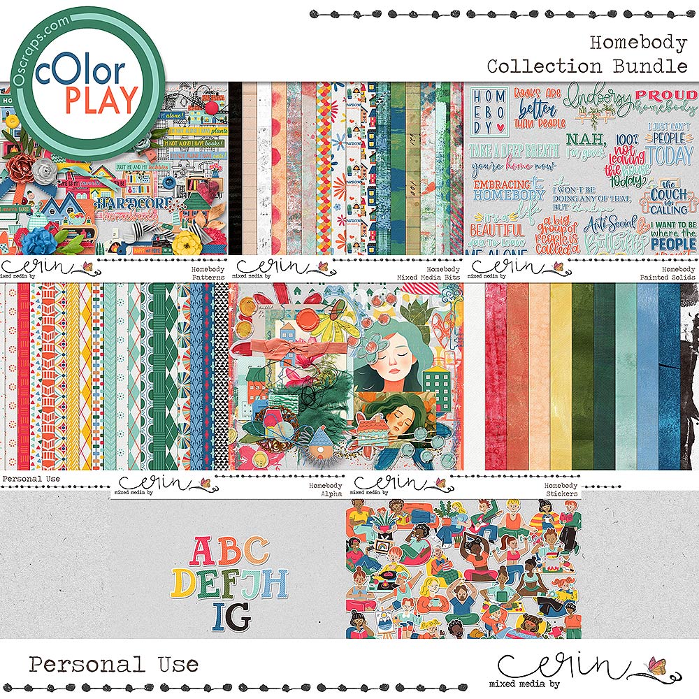 Homebody {Collection Bundle} by Mixed Media by Erin