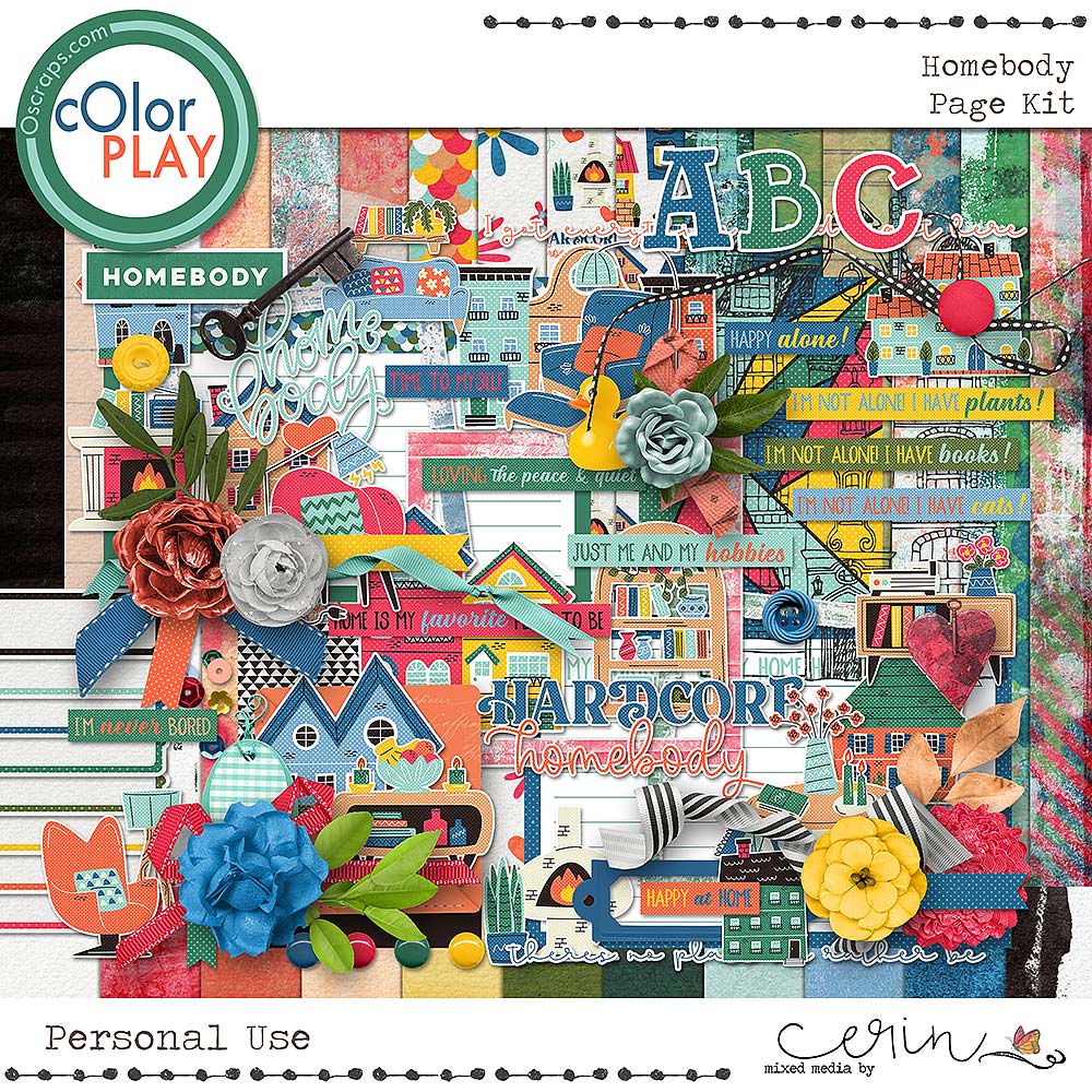 Homebody {Page Kit} by Mixed Media  by Erin