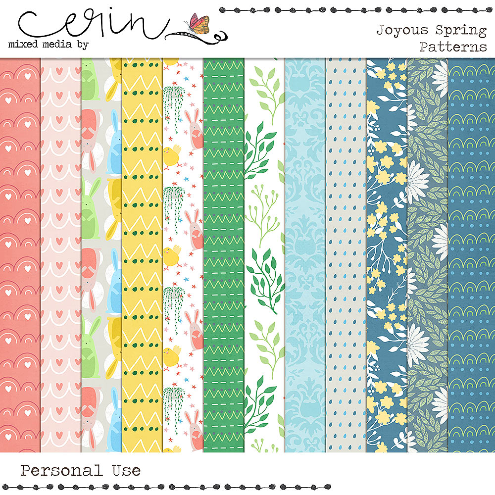 Joyous Spring {Patterns} by Mixed Media by Erin