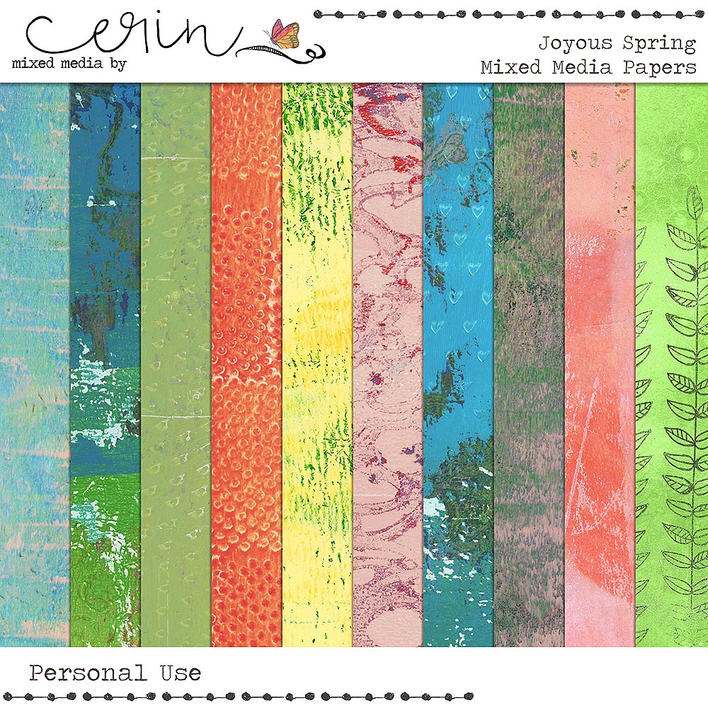 Joyous Spring {Mixed Media Papers} by Mixed Media by Erin