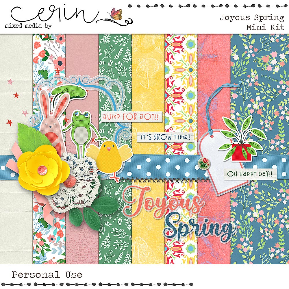 Joyous Spring {Mini Kit} by Mixed Media by Erin