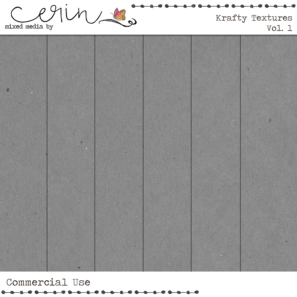 Krafty Textures Vol 1 (CU) by Mixed Media by Erin