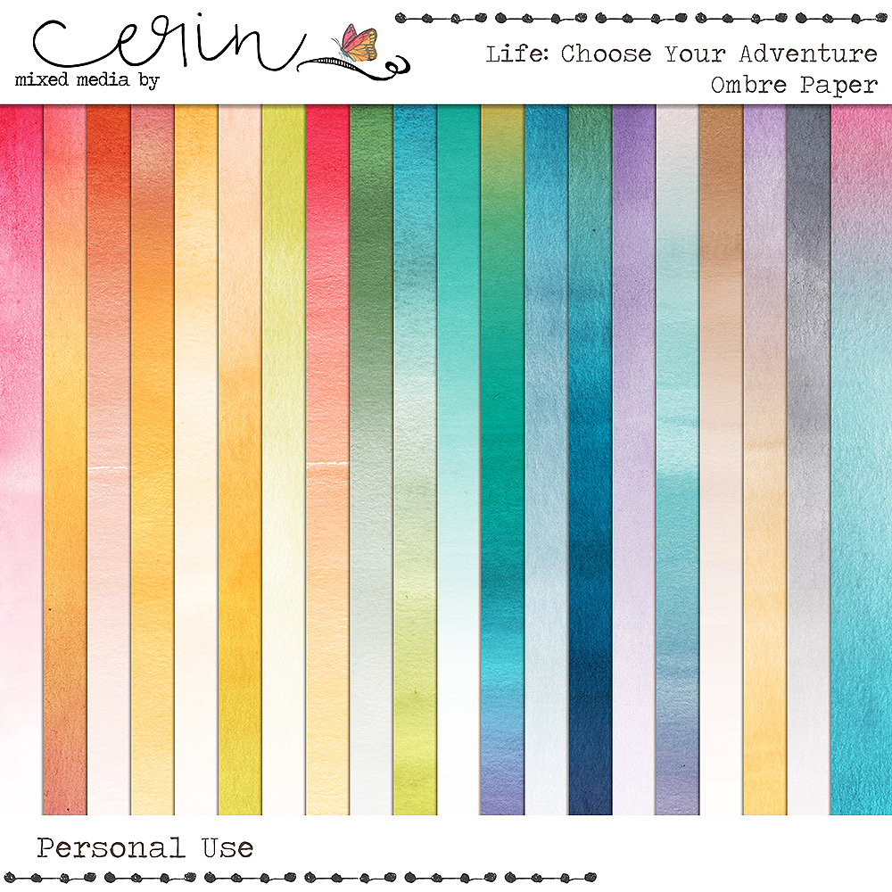 Life: Choose Your Adventure {Ombres} by Mixed Media by Erin