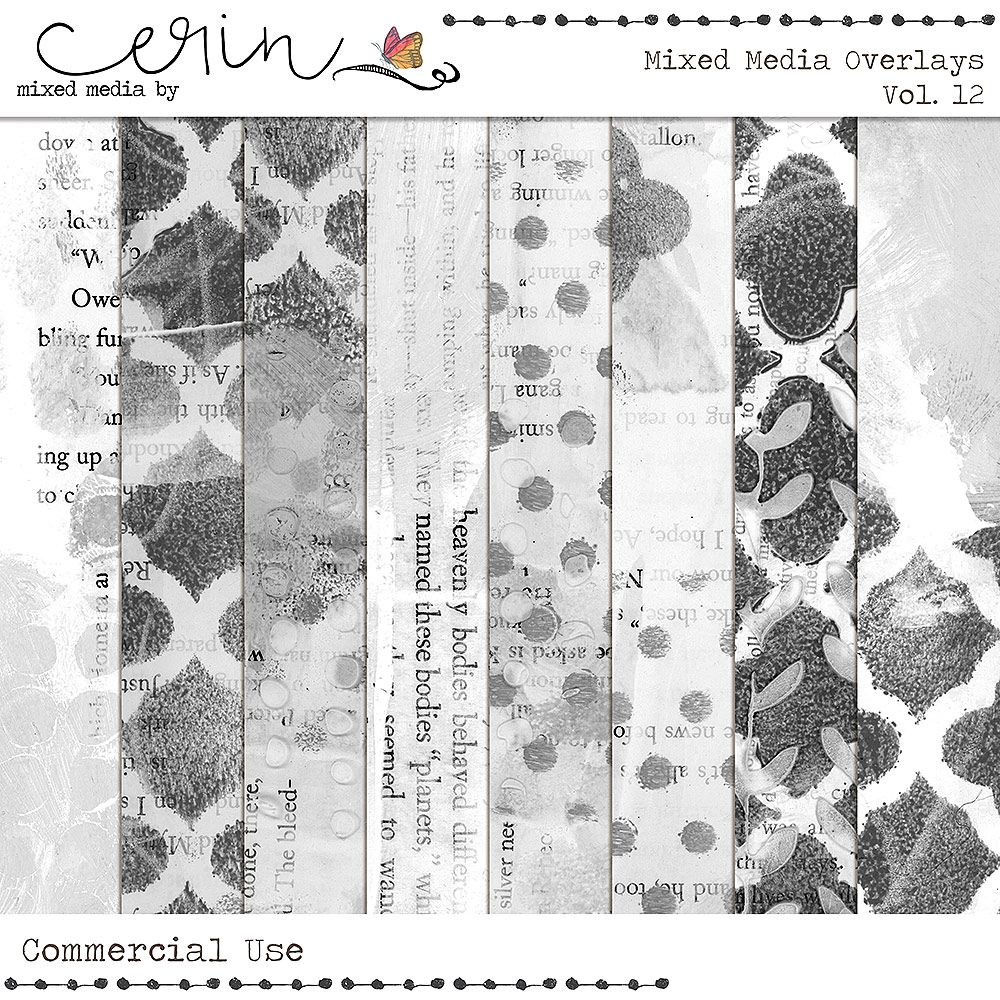 Mixed Media Overlays Vol 12 (CU) by Mixed Media by Erin