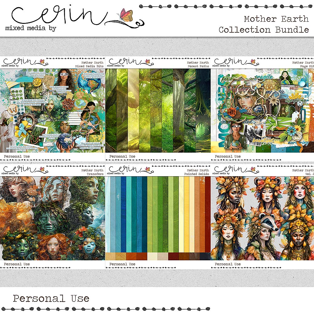 Mother Earth {Collection Bundle} by Mixed Media by Erin