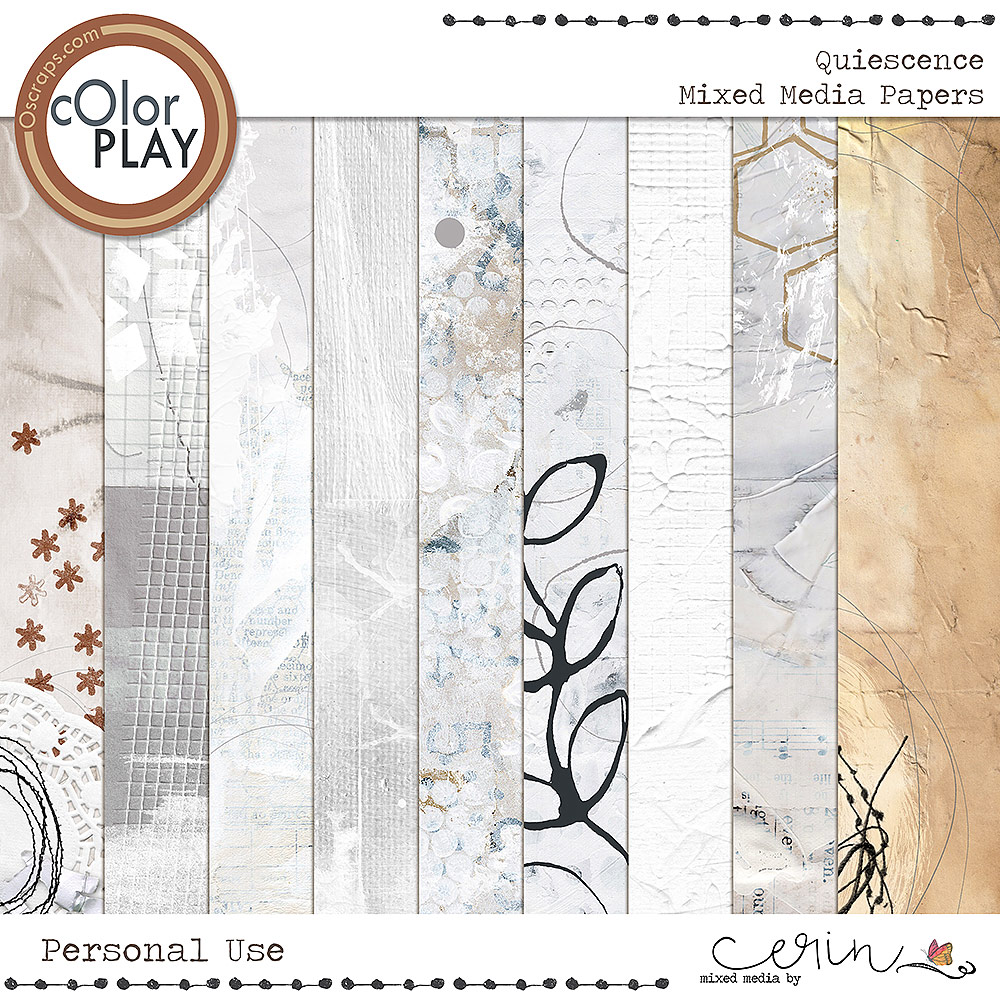 Quiescence {Mixed Media Papers} by Mixed Media by Erin