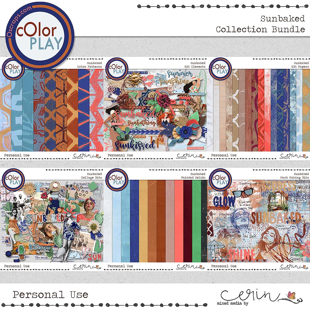 Sunbaked  {Collection Bundle} by Mixed Media by Erin