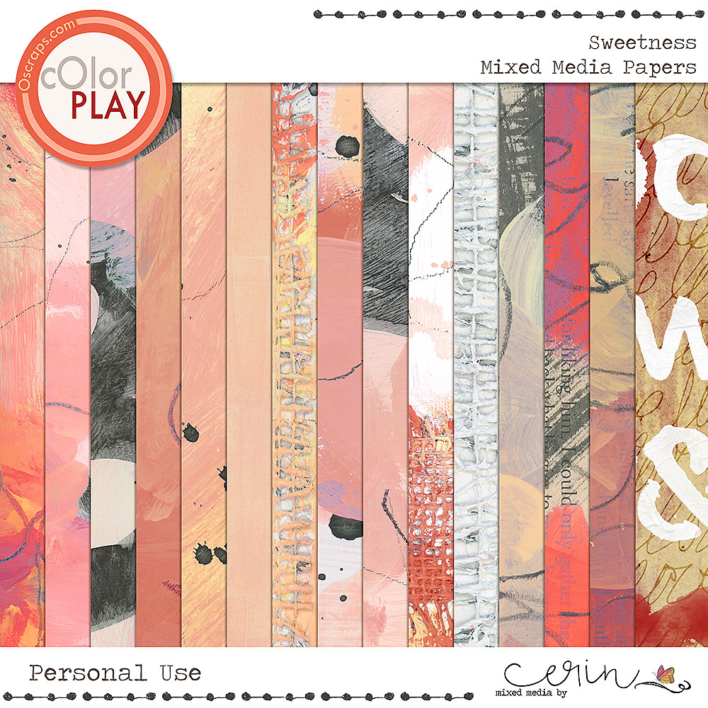 Sweetness: {Mixed Media Papers} by Mixed Media by Erin