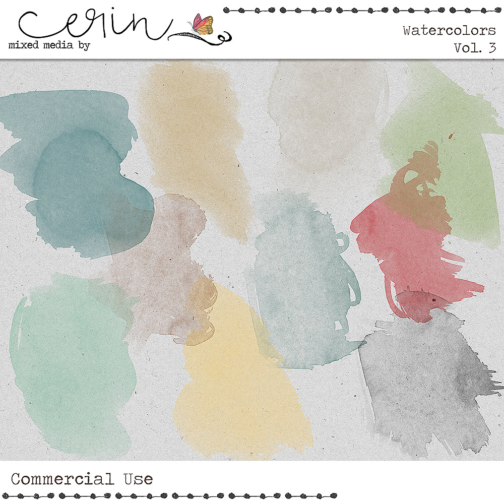 Watercolors Vol 3 (CU) by Mixed Media by Erin