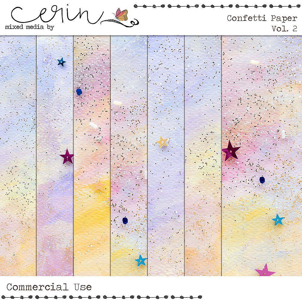 Confetti Paper Vol 2 (CU) by Mixed Media by Erin