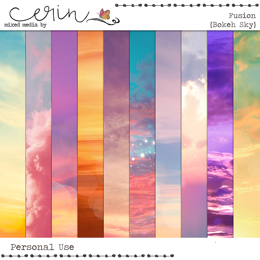 Fusion {Bokeh Skies} by Mixed Media by Erin
