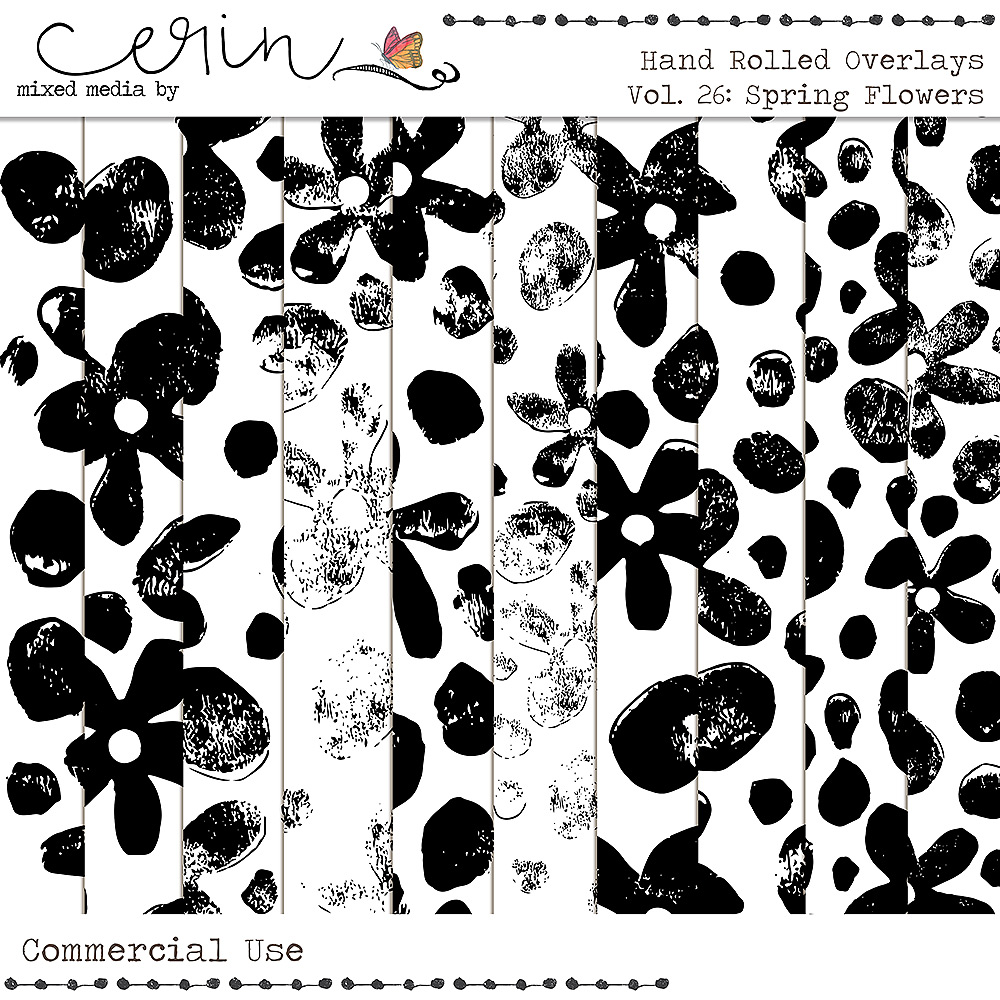 Handrolled Overlays Vol 26 (CU) By Mixed Media by Erin