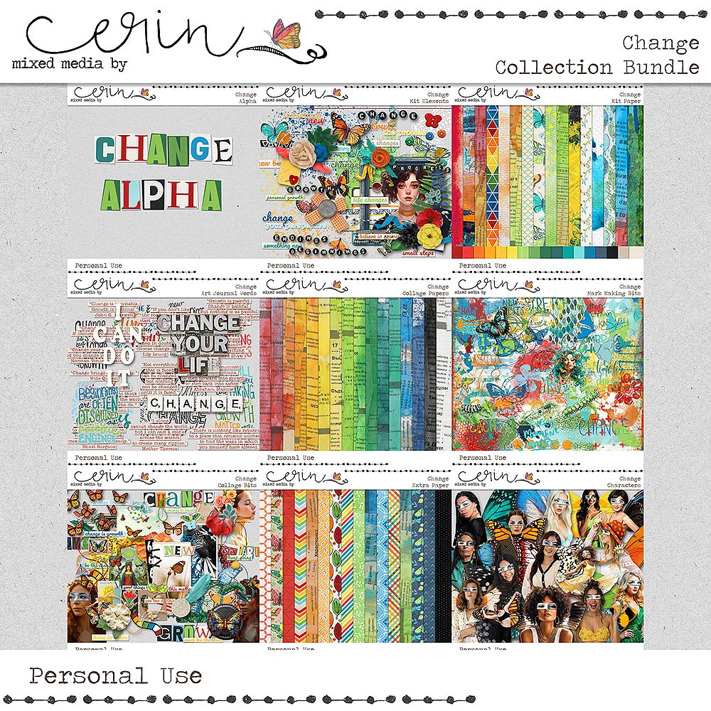 Change {Collection Bundle} by Mixed Media by Erin