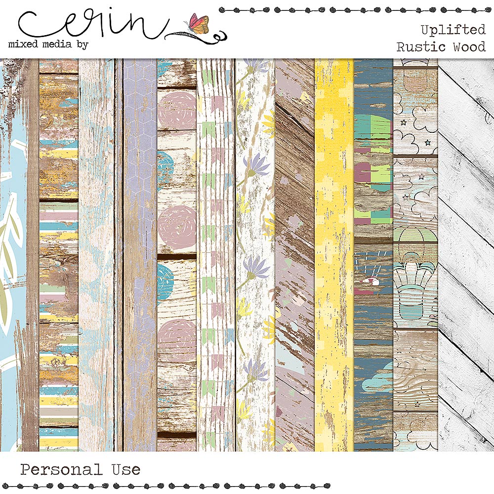 Uplifted {Rustic Wood} by Mixed Media by Erin