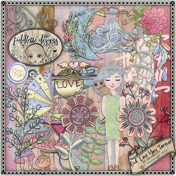 Owl Love You Forever Element Pack by Fiddlette Designs