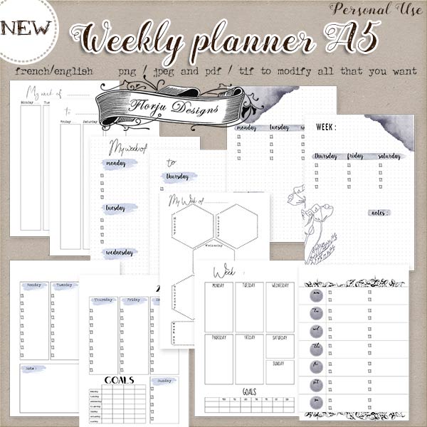 planners by Florju Designs