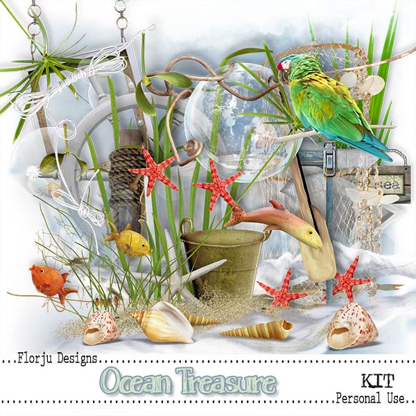 Ocean Treasure { Kit PU } by Florju Designs Ocean Treasure { Kit PU } by Florju Designs