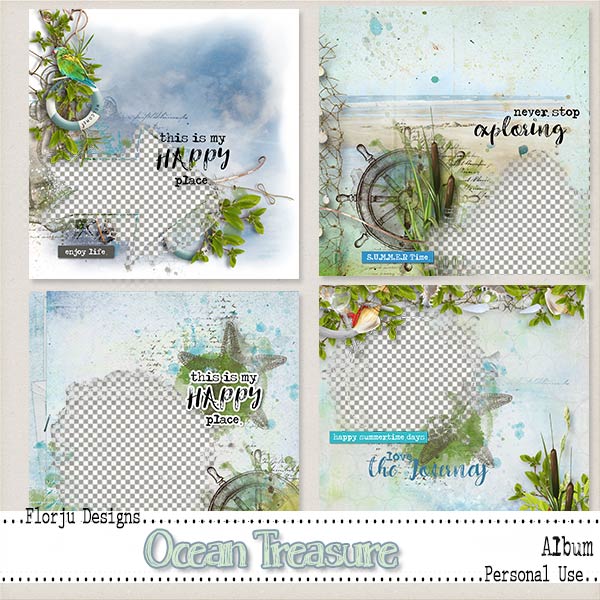Ocean Treasure { Album PU } by Florju Designs Ocean Treasure { Album PU } by Florju Designs