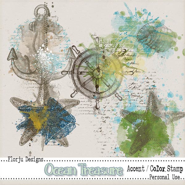 Ocean Treasure { Accent PU } by Florju Designs Ocean Treasure { Accent PU } by Florju Designs