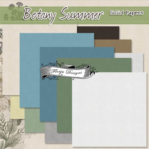 Botany Summer { Addon Papers PU } by Florju Designs Botany Summer { Addon Papers PU } by Florju Designs
