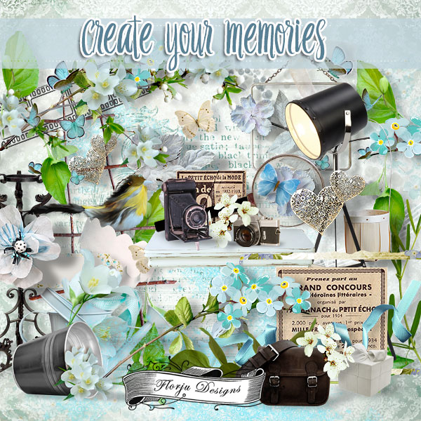 Create Your Memories  Kit PU by Florju Designs