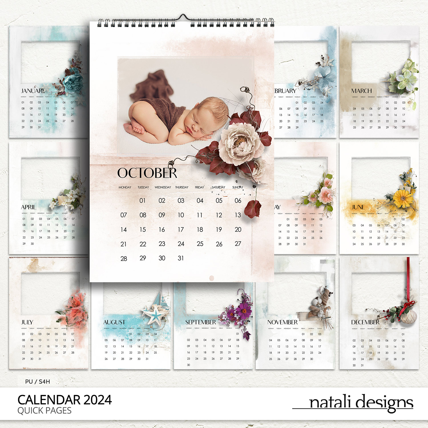 2024 Calendar Quick Pages