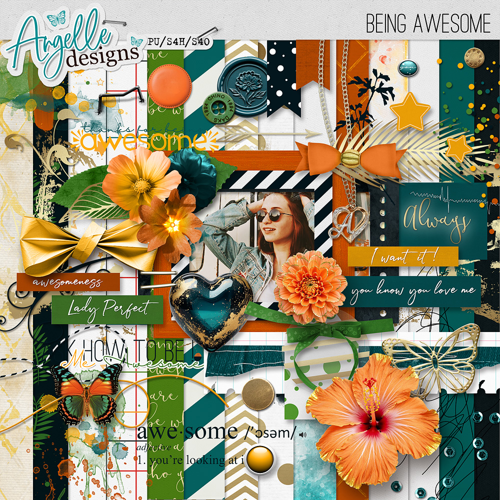 Being Awesome by Angelle Designs