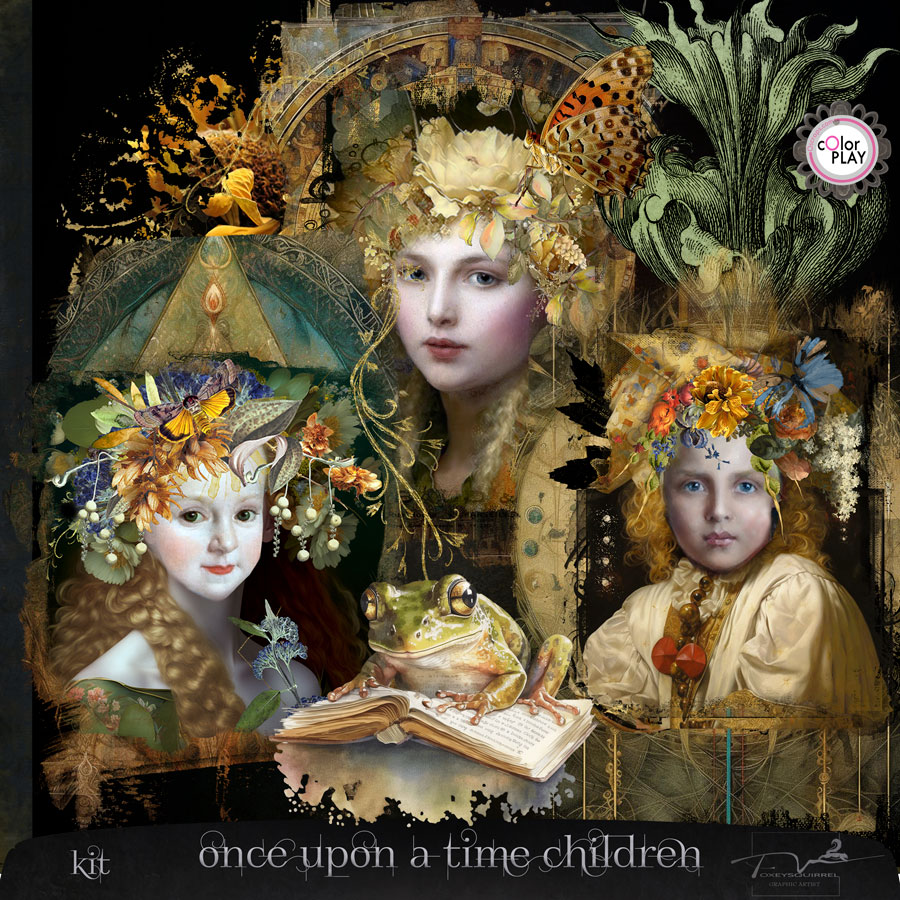 Once Upon A Time Children Digital Art Mini Kit