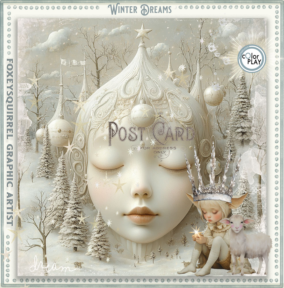 Winter Dream Digital Art Kit