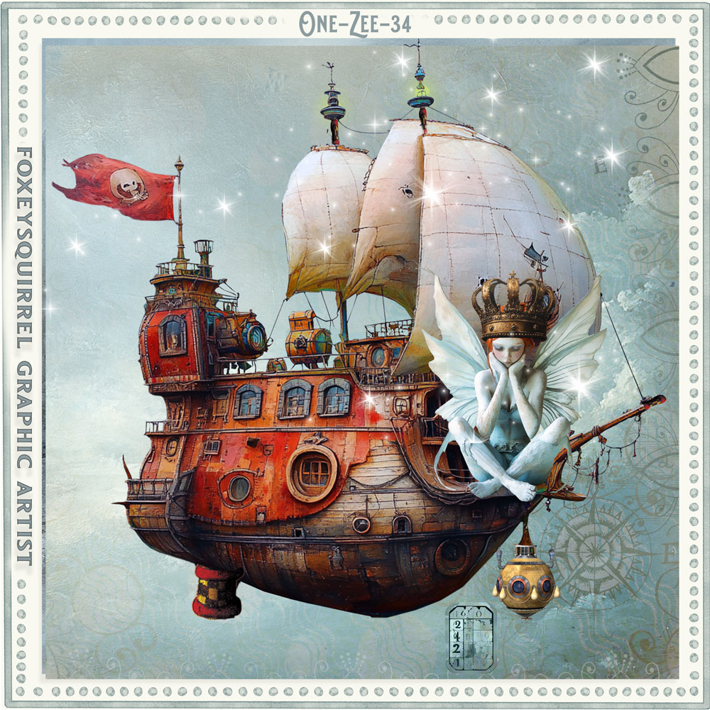 One Zee vol.32 Digital Art mini kit | Foxeysquirrel | Oscraps