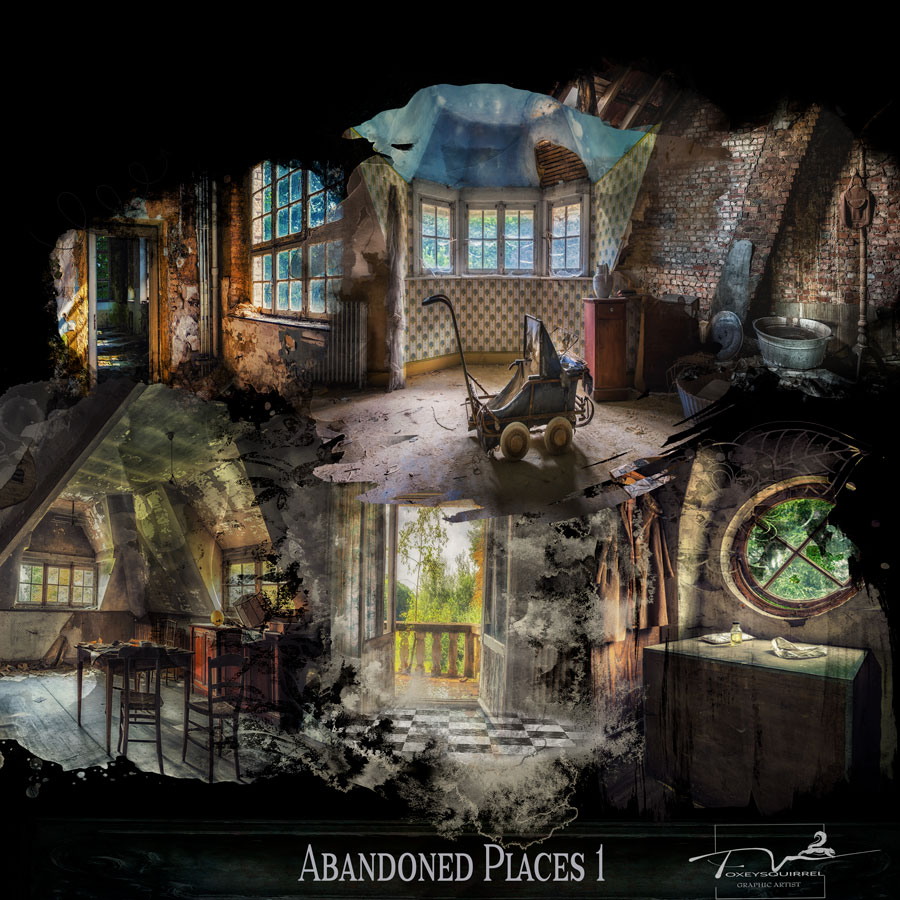 Abandoned Places 01 Digital Art Elements