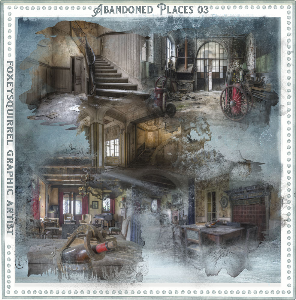 Abandoned Places 03 Digital Art Elements