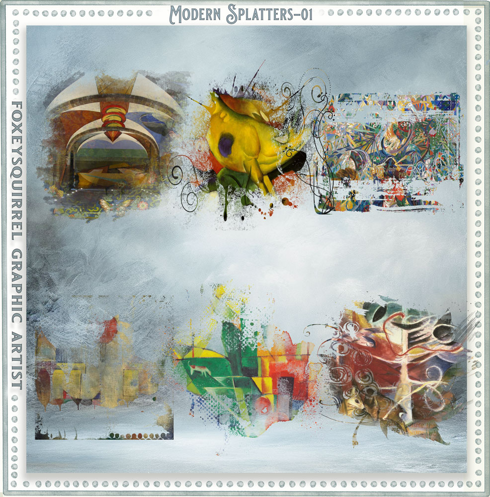 Modern Splatter-vol1 Digital Art Pack