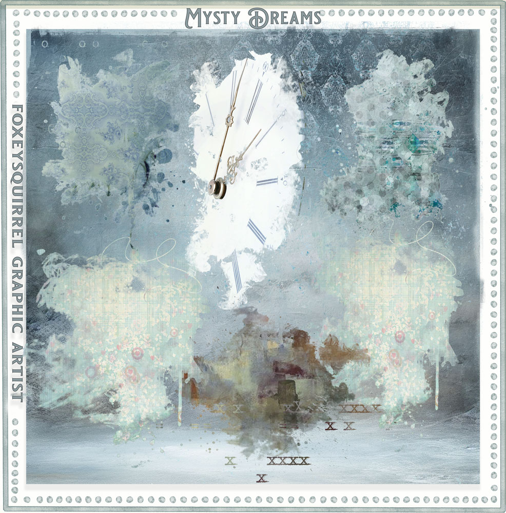 Misty Dreams Digital Art Elements