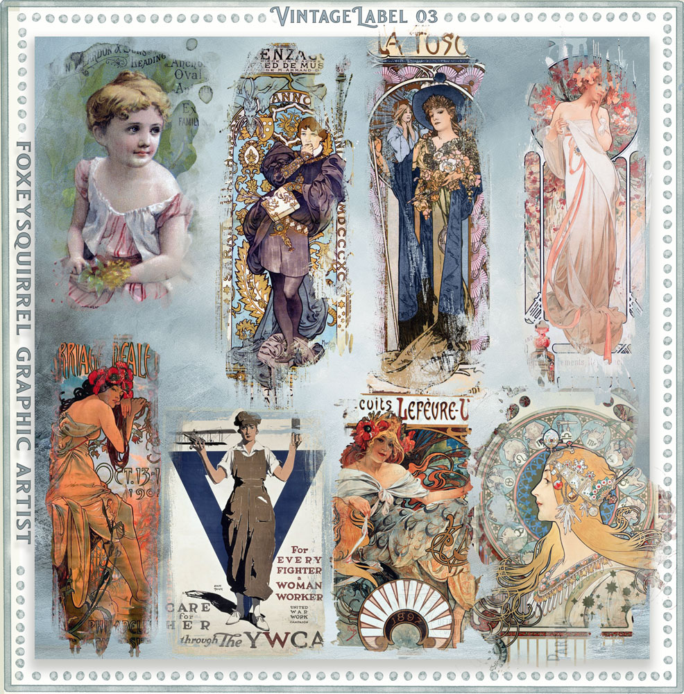 Vintage Labels 3 Element Pack
