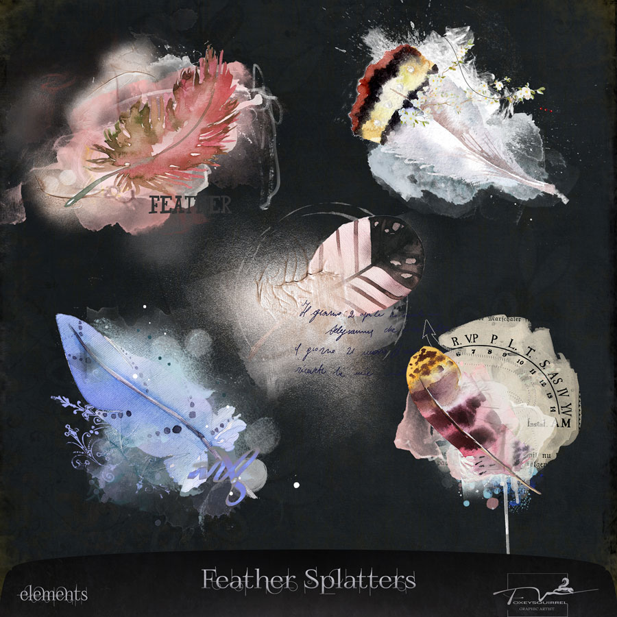 Feather Splatter