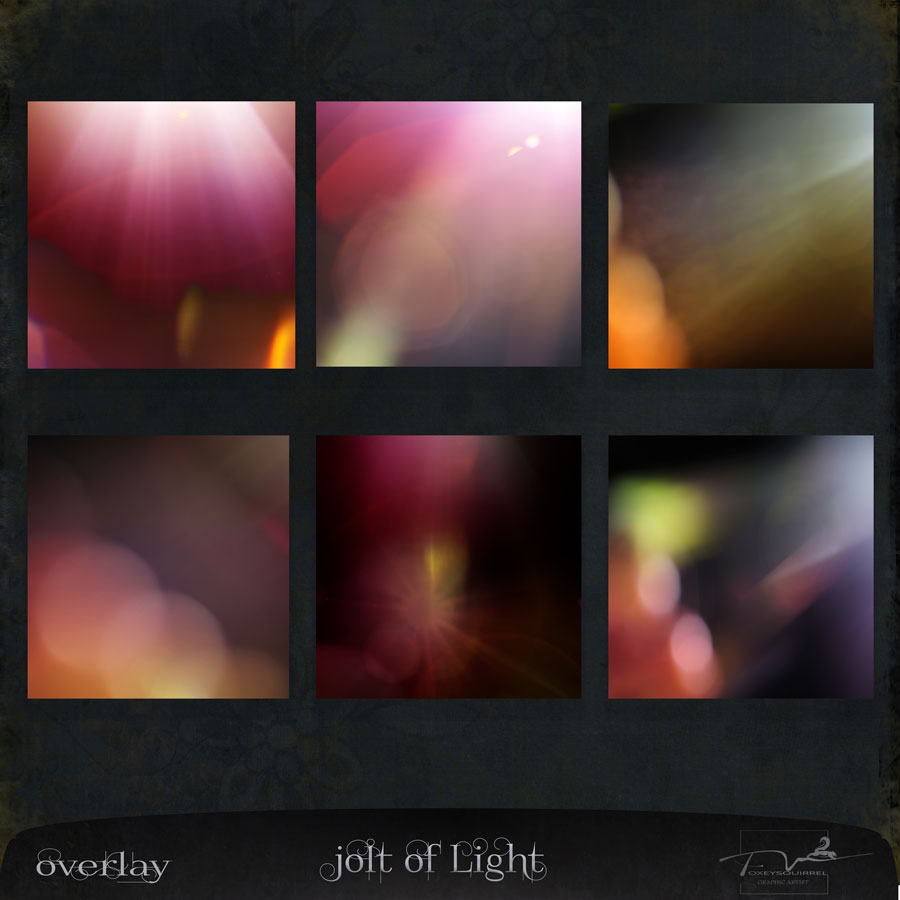 Jolt Of Light Digital Art Overlay