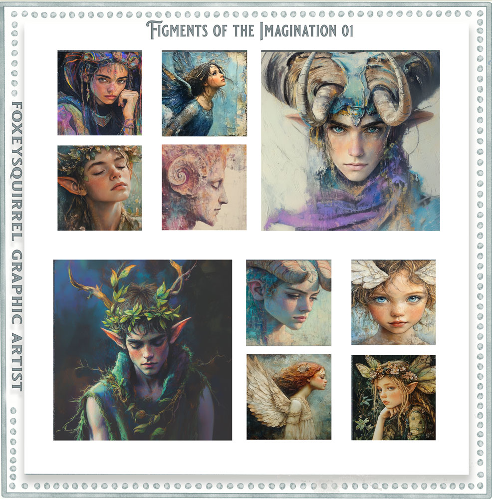 Figments Of The Imagination 01 Digital Art Papers